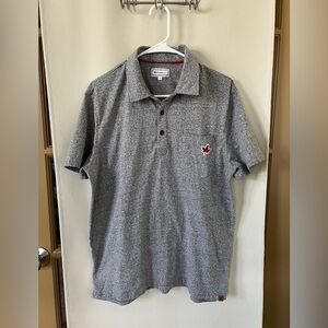 Canadiana Mens Large‎ Grey Short Sleeve Polo - Excellent used condition
